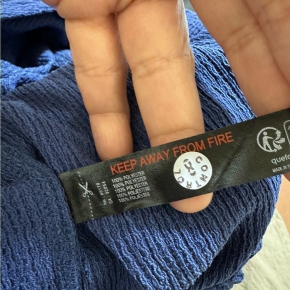 FREE PEOPLE “ Venus One Piece” women’s butterfly sleeve jumpsuit in blue XS nwt - Picture 9 of 16